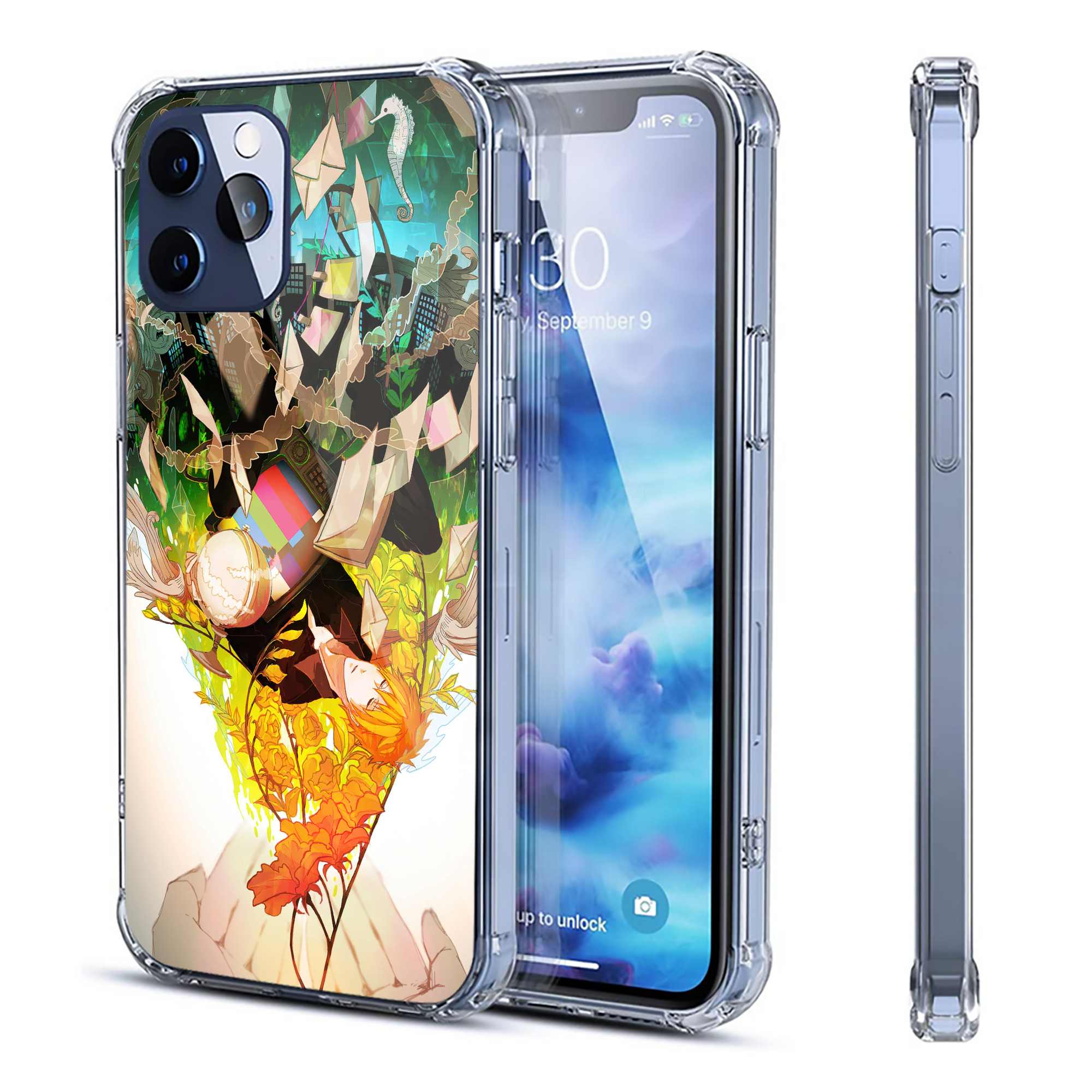 （画像用） ブリーチ BLEACH 【iPhone 12シリーズ対応】透明スマホケース（クリアソフトケース）